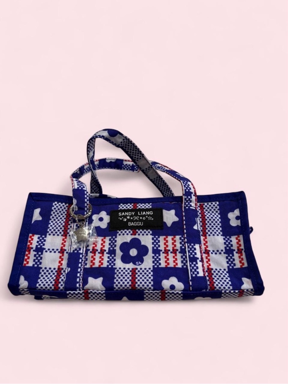 Baggu x Sandy Liang Mini Market tote in blue - Picture 2 of 5